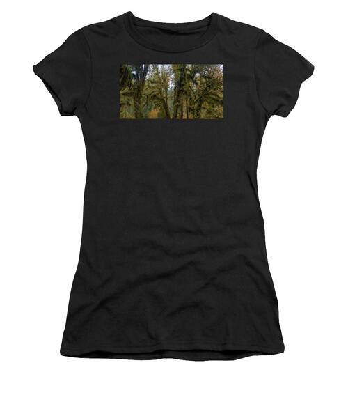 Moss-Covered Forest Trees Women's T-Shirt
