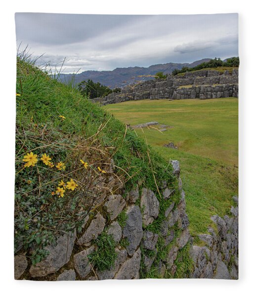 Saqsaywaman In Cusco Peru Fleece Blanket