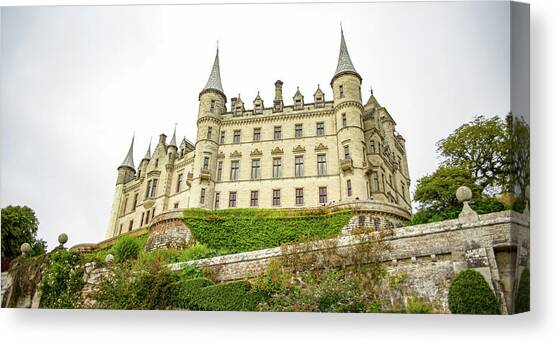 Majestic Castle on Hill Canvas Art Print by Brandon Wichmann