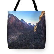 Breathtaking Valley Vista In Zion National Park Tote Bag