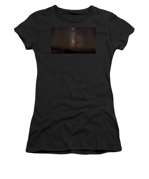 Milky Way Over Tranquil Shoreline Women's T-Shirt
