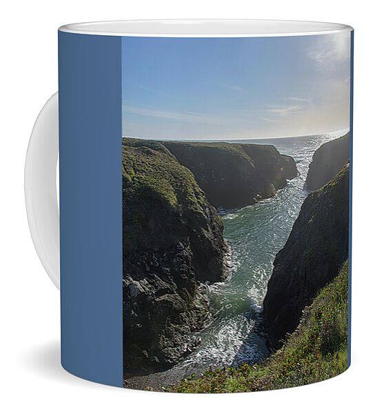 Dramatic Coastal Cliff Scene Coffee Mug