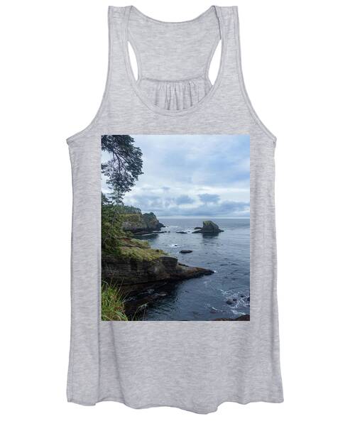 Rugged Coastal Landscape with Cliffs Women's Tank Top