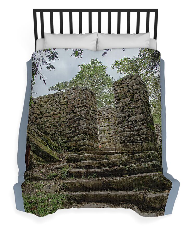Ancient Stone Passageway Duvet Cover