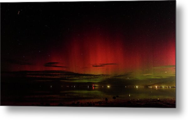 Mesmerizing Northern Lights Display Metal Print