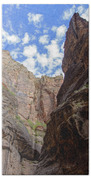 Majestic Canyon Sky View In The Narrows Bath Towel
