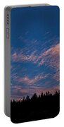 Twilight Over Forested Horizon Portable Battery Charger