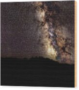 Night Sky Brimming With Stars Wood Print