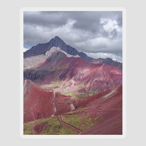 Majestic Colorful Mountain Range Sticker