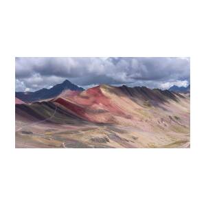 Rainbow Mountain Range under Cloudy Skies by Brandon Wichmann Rainbow Mountain Range under Cloudy Skies by Brandon Wichmann