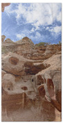 Majestic Rock Formations In Capitol Reef National Park Bath Towel
