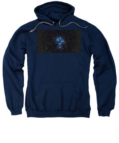 Pleiades Cluster in Cosmic Night Sweatshirt by Brandon Wichmann