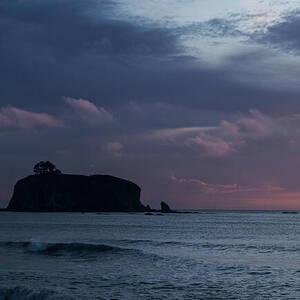 Serene Coastal Sunset with Cliffs by Brandon Wichmann Serene Coastal Sunset with Cliffs by Brandon Wichmann