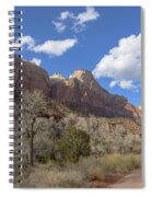 Majestic Mountain Under Clear Blue Sky Spiral Notebook