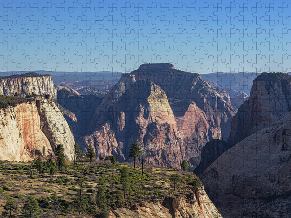 Majestic Mountain Range View Jigsaw Puzzle