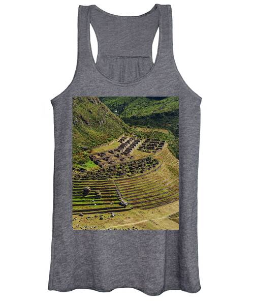 Ancient Terraces And Ruins In Andes Mountains Women's Tank Top