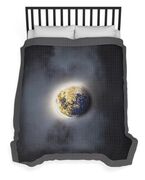 Celestial Moon In Ethereal Glow Duvet Cover
