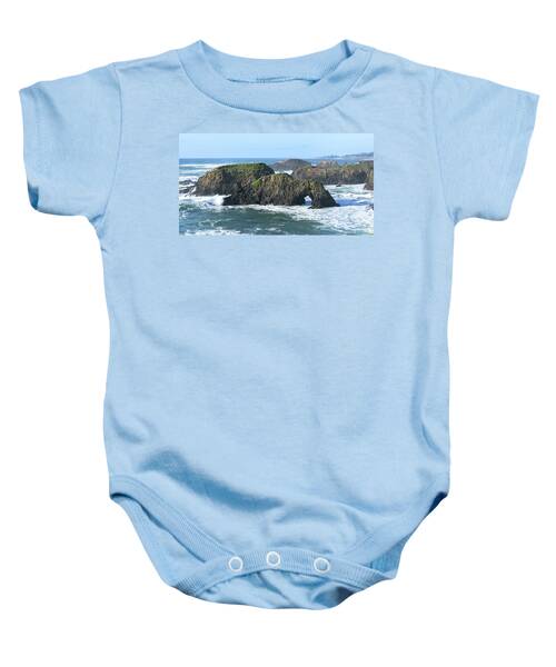 Majestic Coastal Rock Formations Baby One-Piece