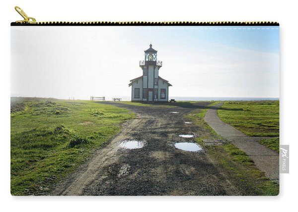 Lighthouse Under A Bright Sky Zip Pouch