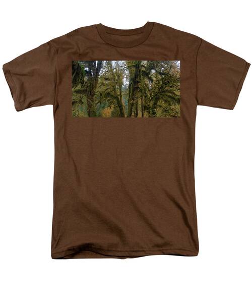 Moss-Covered Forest Trees Men's T-Shirt  (Regular Fit)