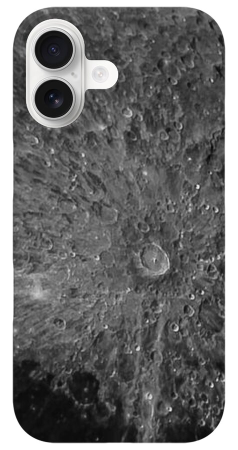 Lunar Surface Craters In Detail iPhone Case