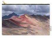 Rainbow Mountain Range Under Cloudy Skies Zip Pouch