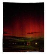 Mesmerizing Northern Lights Display Fleece Blanket