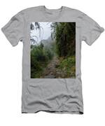 Misty Forest Pathway On The Inca Trail T-Shirt