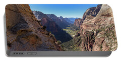 Breathtaking Zion Canyon View Portable Battery Charger