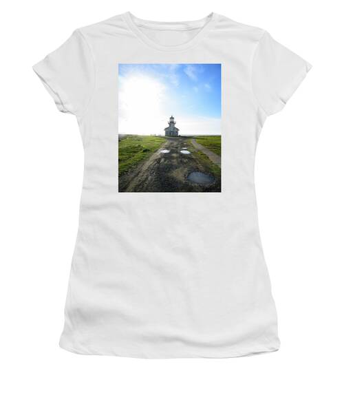 Lighthouse Under A Bright Sky Women's T-Shirt