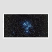 Pleiades Cluster In Cosmic Night Sticker