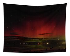 Mesmerizing Northern Lights Display Tapestry