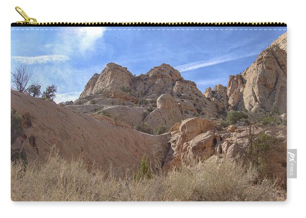 Desert Cliffs In Capitol Reef National Park Zip Pouch