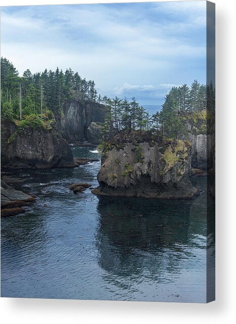 Serene Coastal Rocky Landscape Acrylic Print