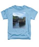 Serene Coastal Rocky Landscape Toddler T-Shirt