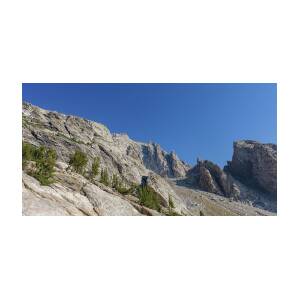 Majestic Mountain Peaks Under Blue Sky by Brandon Wichmann Majestic Mountain Peaks Under Blue Sky by Brandon Wichmann