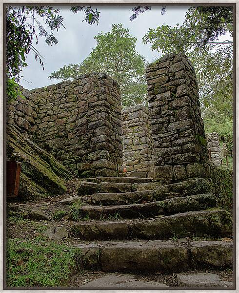 Ancient Stone Passageway Framed Print