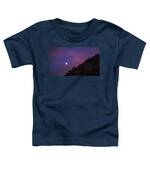 Moonlit Evening Over Silhouetted Hills Toddler T-Shirt
