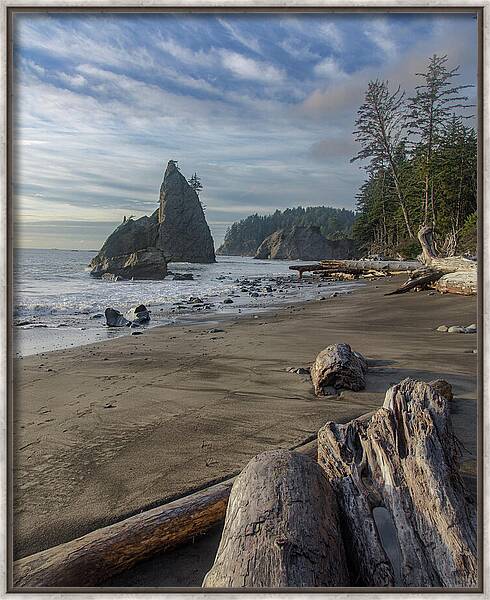 Rugged Coastal Landscape Framed Print