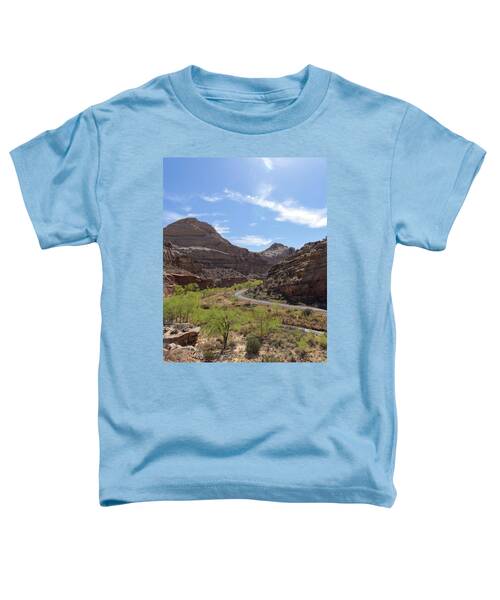 Winding Road Through Desert Canyon Toddler T-Shirt