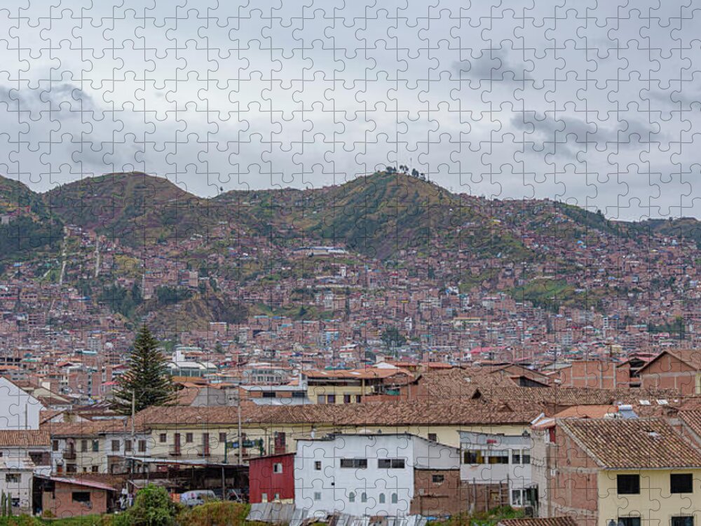 Rooftops and Hills of Cusco Jigsaw Puzzle