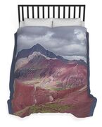 Majestic Colorful Mountain Range Duvet Cover