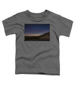 Twilight Comet Over Desert Landscape Toddler T-Shirt