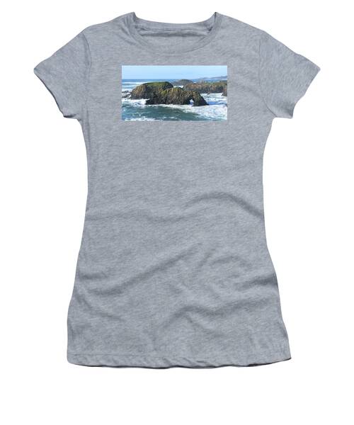 Majestic Coastal Rock Formations Women's T-Shirt