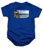 Coastal Serenity With Rugged Cliffs Baby One-Piece