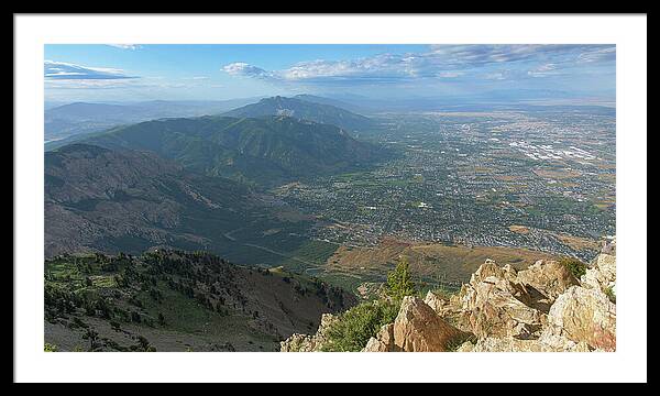 Expansive View From Ben Lomond Summit Framed Print