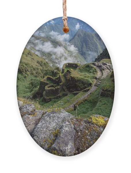 Misty Mountain Pathway Of The Inca Trail Ornament