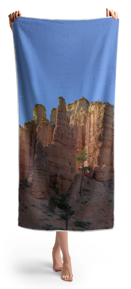 Majestic Sandstone Formations Of Bryce Canyon National Park Beach Towel