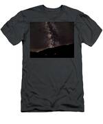 Starry Night Over Mountain Landscape T-Shirt