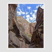 Majestic Canyon Sky View In The Narrows Sticker